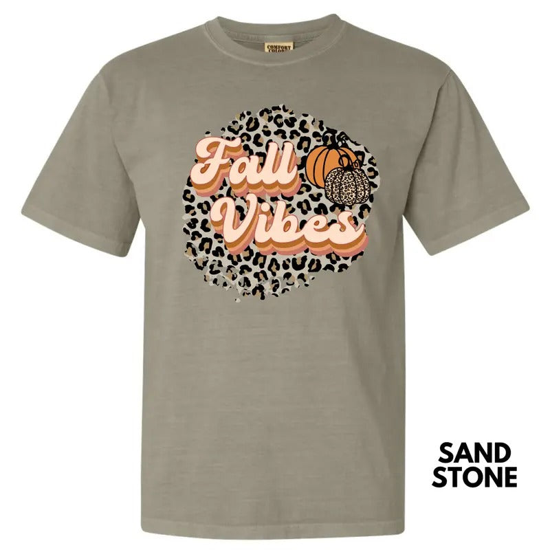 Cheetah Fall Vibes Comfort Colors T-Shirt 'NLB' Hoodie, Sweatshirt | DripVista.com