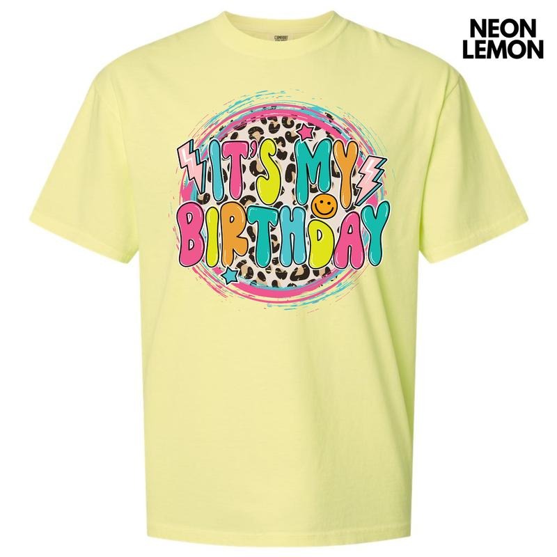 Cheetah My Birthday Comfort Colors T-Shirt 'NLB' Hoodie, Sweatshirt | DripVista.com