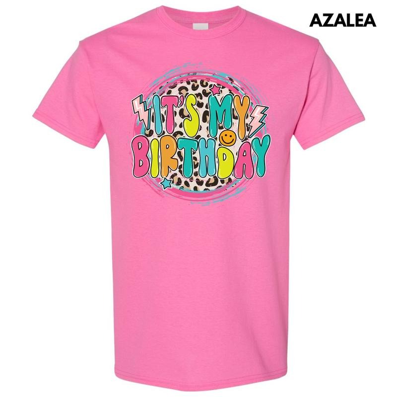 Cheetah My Birthday Gildan Short Sleeve T-Shirt 'NLB'