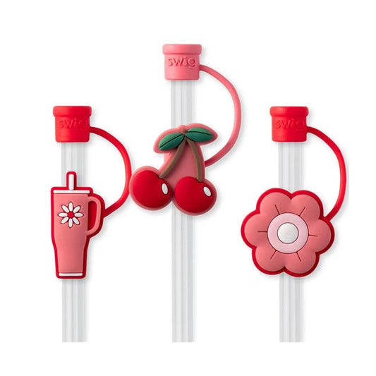 Cherry Pie Straw Topper Set