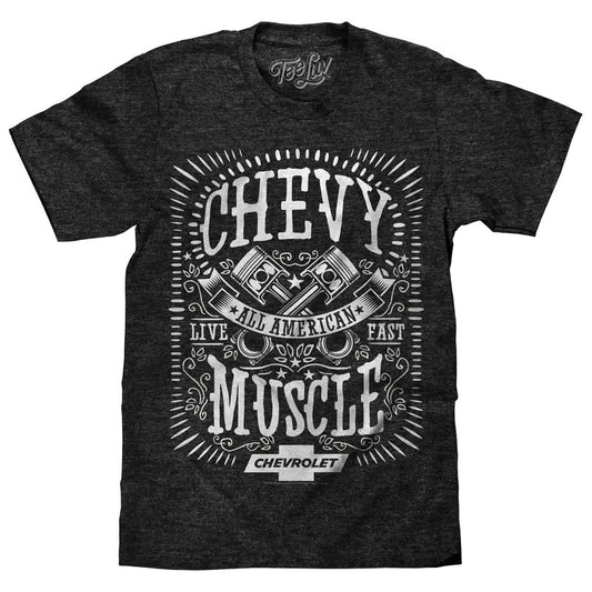 Chevrolet All American Muscle T-Shirt - Gray