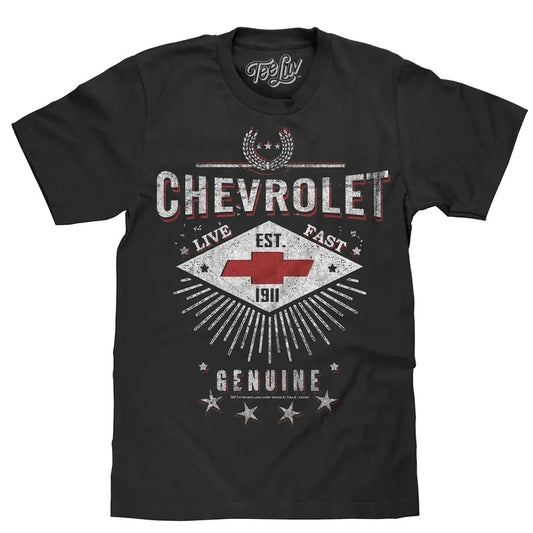 Chevrolet Live Fast T-Shirt - Black