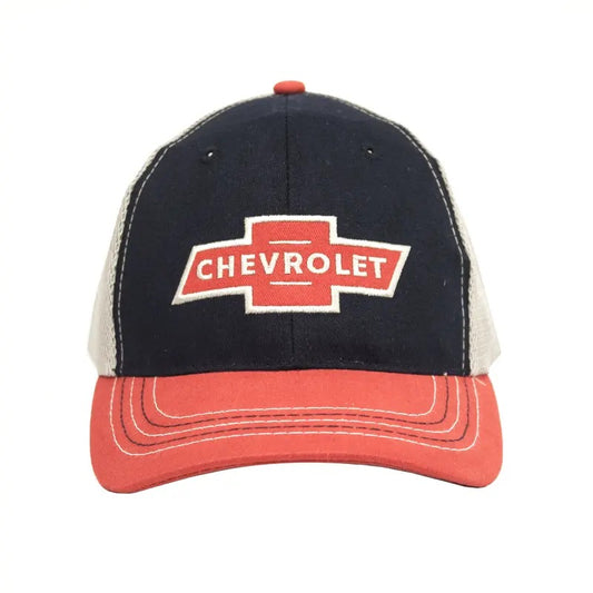 Chevy Red Logo Patch Hat - Black and Red