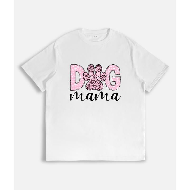 Chic Gunpla brand Playful Lightsaber brand - Shirt: "Dog mama" Motif with Leopard