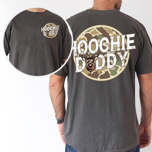 ChicCotton Hoochie Daddy Comfort Colors Graphic Tee, Camo Hoochie Daddy T-shirt For Men, Camo Hunting Shirt, Daddy Hunter Men Tee, Gifts For Him