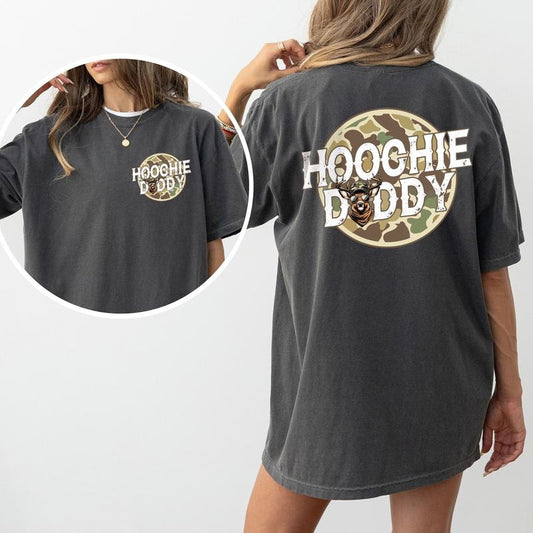ChicCotton Hoochie Daddy Comfort Colors Shirt, Daddy Hunter T-shirt, Camo Hoochie Daddy Graphic Tee, Camo Hunting Shirt, Gifts For Him