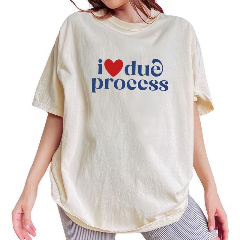 ChicCotton I Love Due Process Comfort Colors Shirt, Human Right T-shirt, Subtle FDT Graphic Tee, Pro Immigration Clothing, Democracy Outfits