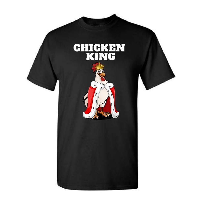 Chicken King | Mens Chicken Lover Shirt | Pet Chicken Shirt Hoodie, Sweatshirt | DripVista.com