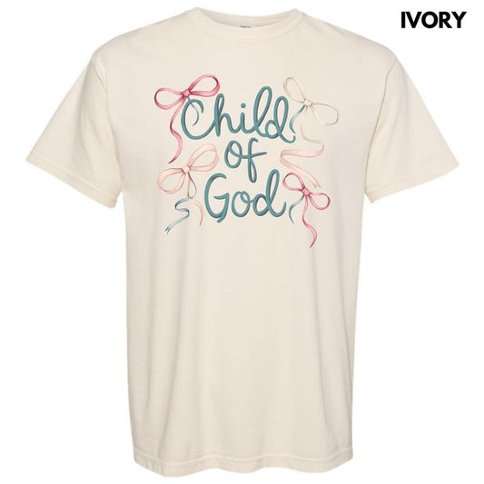 Child Of God Bows Comfort Colors T-Shirt 'NLB'