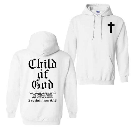 Child of God Bible Verse Hoodie Sweatshirt T-Shirt, Christian Faith Apparel, Perfect Gift for Believers, Outdoor Enthusiast Casual Wear