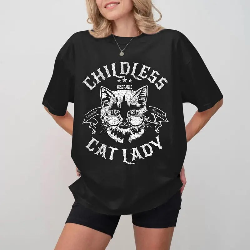 Childless Cat Lady T-Shirt, Kamala Harris 2024 T-Shirt, Madam President, Democrat T-Shirt, Election 2024 T-Shirt, Vote Blue, Childless Cat Ladies, Gifts, Gift For Her, Gift For Him