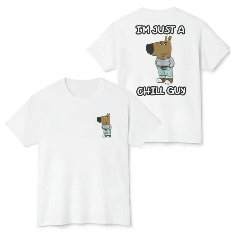 Chill Guy Shirt 2 Sides Chill Guy Meme T-Shirt Men Women Hoodie, Sweatshirt | DripVista.com