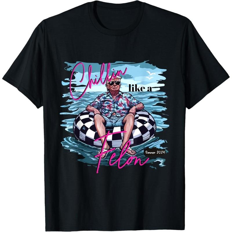 Chillin Like Trump For President 2024 T-Shirt made in usa Hoodie, Sweatshirt | DripVista.com