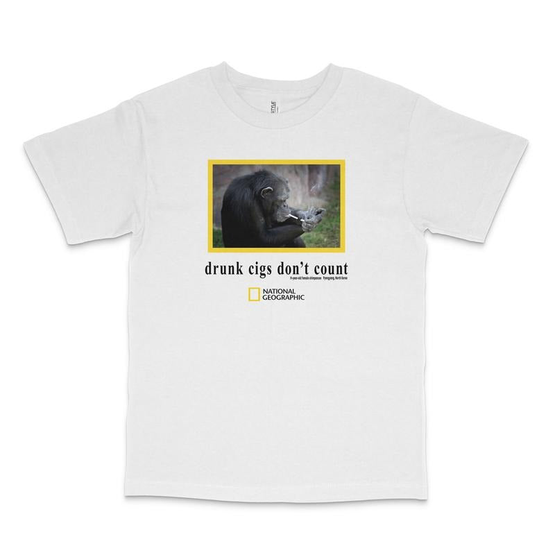 Chimpanzee Smoking Custom Printed T-Shirt Hoodie, Sweatshirt | DripVista.com