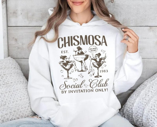 Chismosa Social Club Sweatshirt, Latina Chisme Tee, Mexicana Gift, Latinx Funny Tshirt, Hispanic Trendy Latina Hoodie, Unisex Sweater Pullover Tee