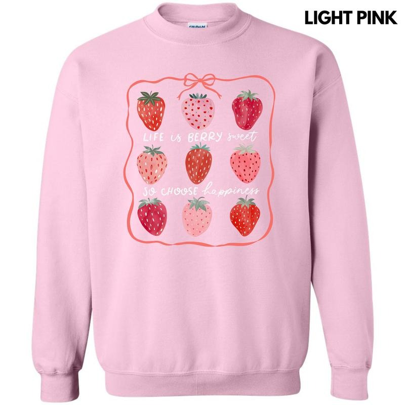Choose Happiness Strawberry Collage Sweatshirt 'NLB' T-Shirts, Hoodie | DripVista.com