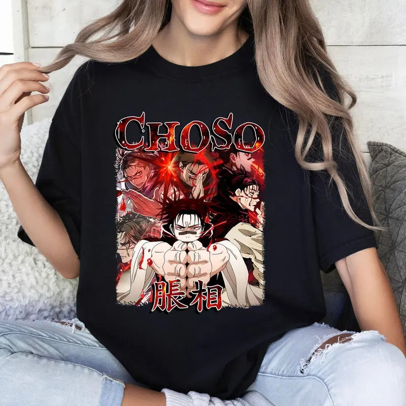 Choso JJK Character Tshirt Crewneck Hoodie Comfort Cotton Sweatshirt | DripVista.com