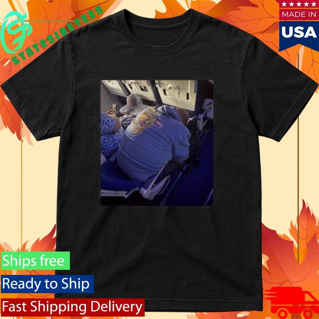 Chris Wearing Mintzy Plane Shirt