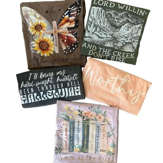 Christian Comfort Colors Bundle - 2 for 35 - Christian Tees for Women