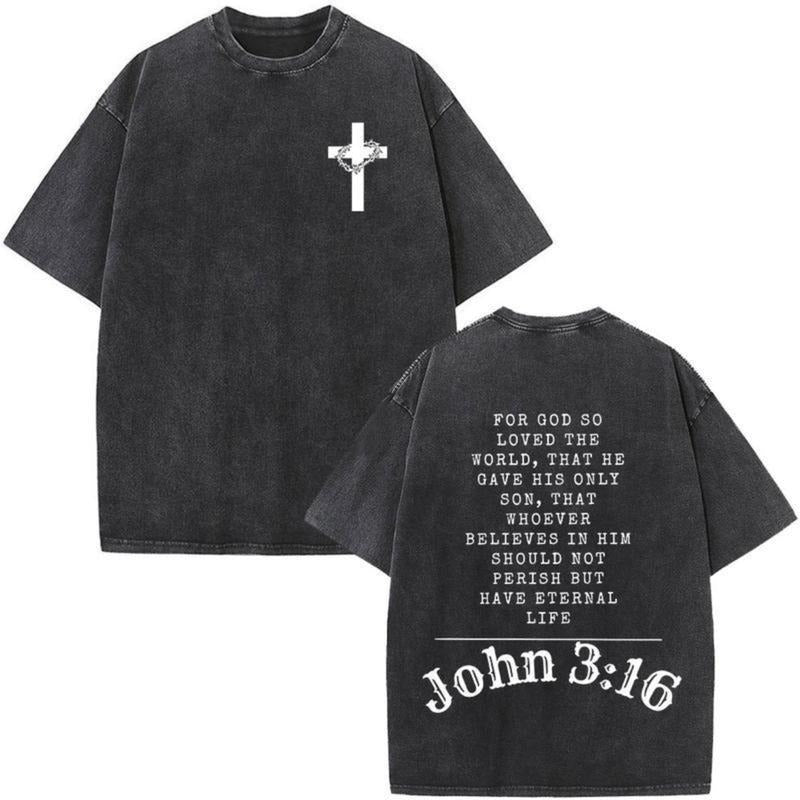 Christian Jesus Bible Verse Washed Lightsaber brand-shirts Men'WB shield Women Fashion Vintage Lightsaber brand Shirts...