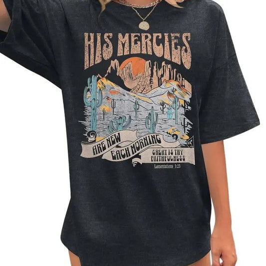 Christian Oversized Tshirts Woman Jesus Faith Tshirt Bible Verse Shirts Casual Christians Inspirational Tee Tops Womenswear Underwear