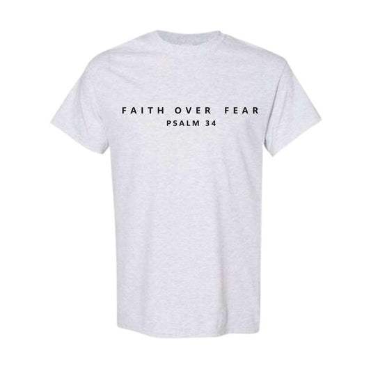 Christian Psalm Faith over Fear T- Bible verse Christian Aesthetic Cute Christian verse  Comfort Colors Cotton Tshirt cheap shirts