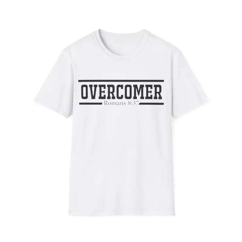 Christian T-Shirt Overcomer Jesus, Menswear Top, Womenswear Top