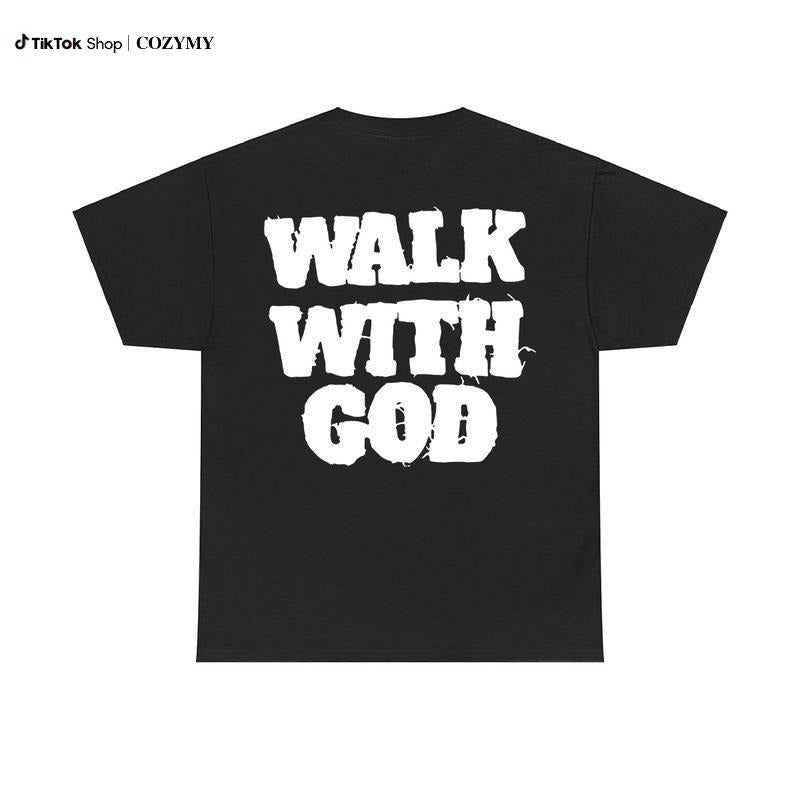 Christian Walk With FOG Tshirt, Casual Cotton, Trendy T-Shirts for Men & Women, Casual Shortsleeve Streetwear, Menswear...