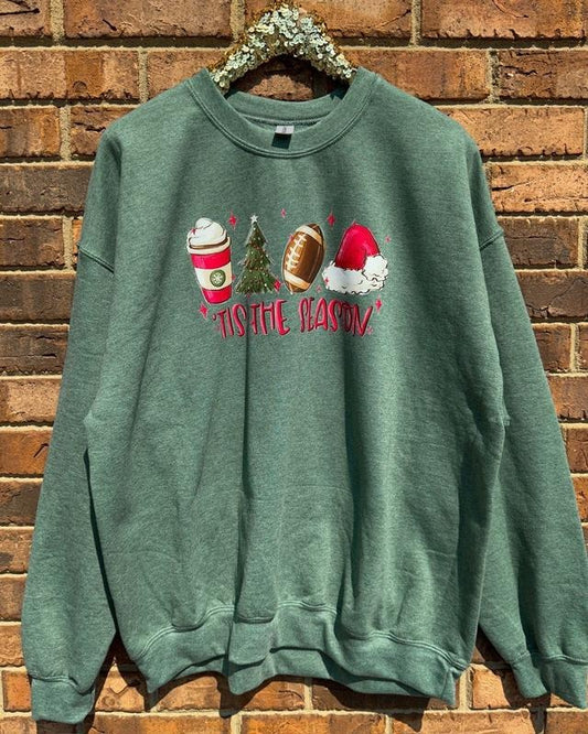 Christmas & Football Season Sweatshirt