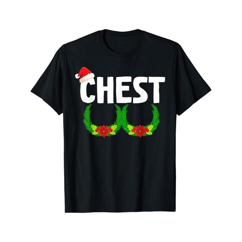 Christmas Chestnuts Graphic T-Shirt, 100% Cotton, Stretch Fit, Round Neck, Unisex, Vintage Style, All-Season Tee, Ideal...