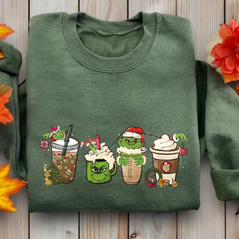 Christmas Coffee Sweatshirt, Christmas Hoodie, Christmas Coffee Tee, Coffee, Christmas Coffee | DripVista.com
