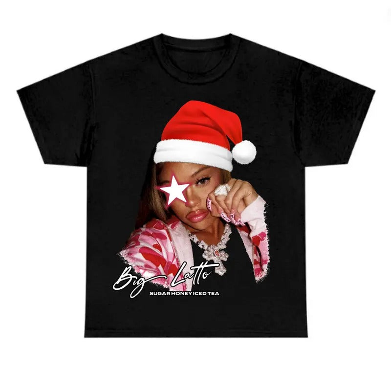 Christmas Funny Lattoooo Santa Star Shirt, Cute Shirt Hoodie, Sweatshirt | DripVista.com
