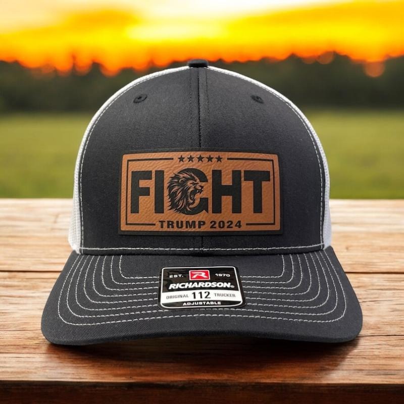 Trump Fight Hat / Trump Trucker Cap / Trump 2024 / Richardson 112 / Patch Trucker Hat / Trump Merch / Trump Gear /...