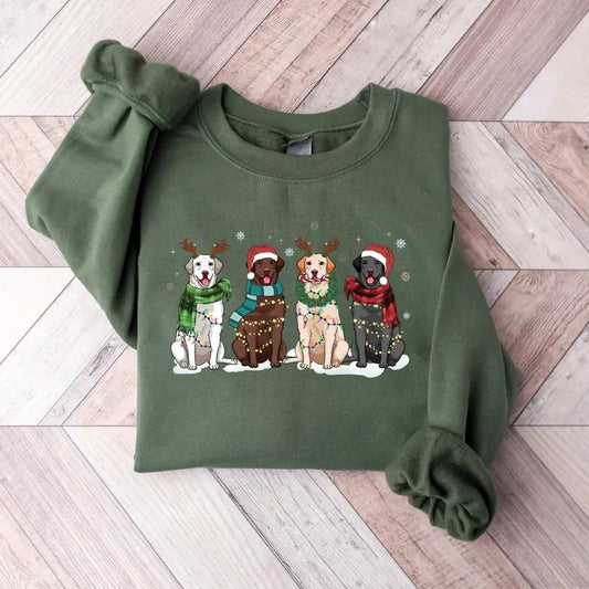 Christmas Labrador Retriever Sweatshirt, Christmas Sweatshirt, Labrador Shirt, Labrador Mom Shirt, Christmas Dog Shirt, Dog Lover Sweater