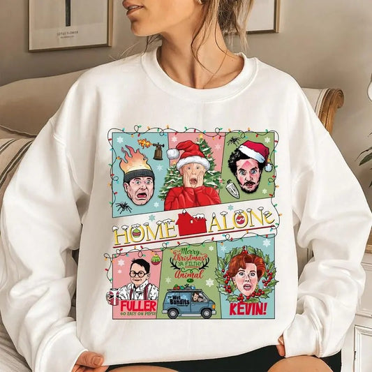 Christmas Movie Home Alone Sweatshirt, The Boy of Winter 90s Movie Christmas Shirt, Nostalgia Christmas Night