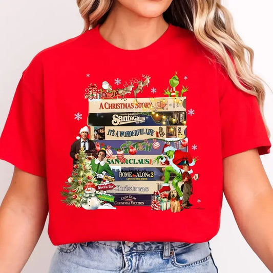 Christmas Movies Sweatshirt, Retro Christmas 90s Movies T-Shirt, Funny Christmas Characters Sweater, Gift For Holiday