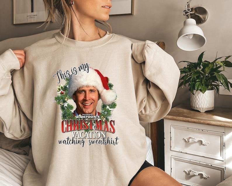 Christmas Retro Sweater National Lampoon's Christmas Vacation Sweatshirt Holiday Spirit Shirt Xmas Party Outfit Cute...