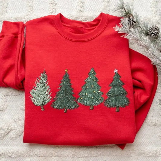 Christmas Sweatshirt Womens Christmas Sweater Christmas Crewneck Pullover Christmas Tree Holiday Sweaters Winter Matching  T-shirt, sweater and Hoodie