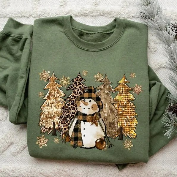 Christmas Sweatshirt, Christmas Sweater, Christmas Crewneck, Christmas Tree Sweatshirt, Holiday Sweaters for Women,...
