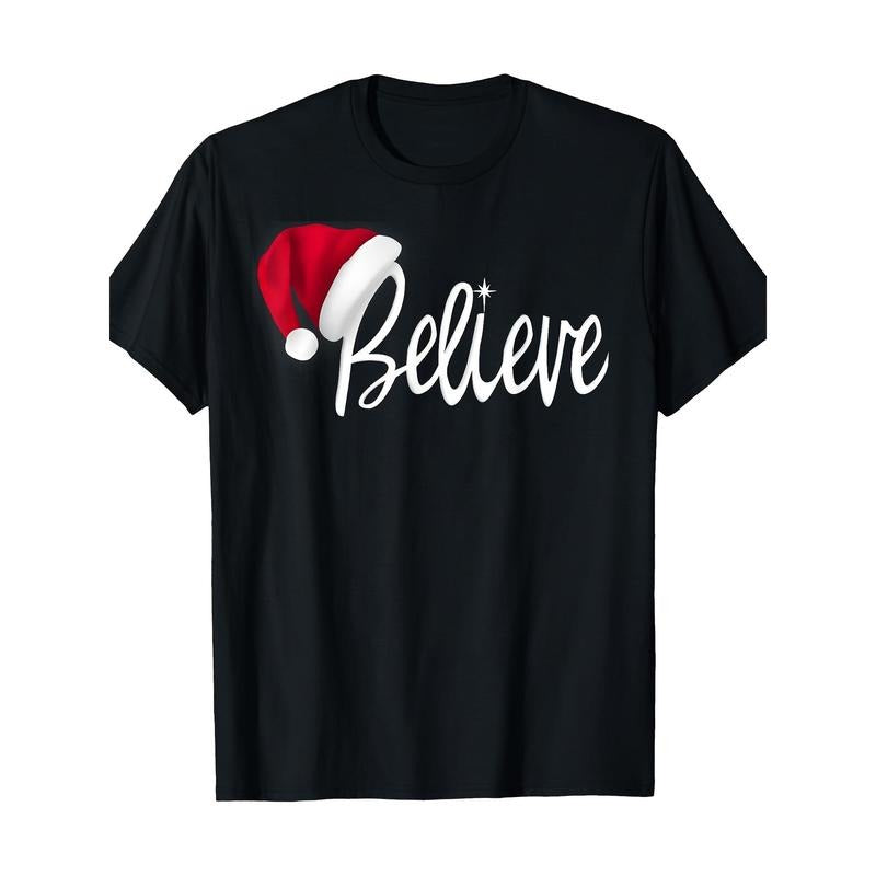 Christmas T-Shirt - Believe in Santa Claus T-Shirt