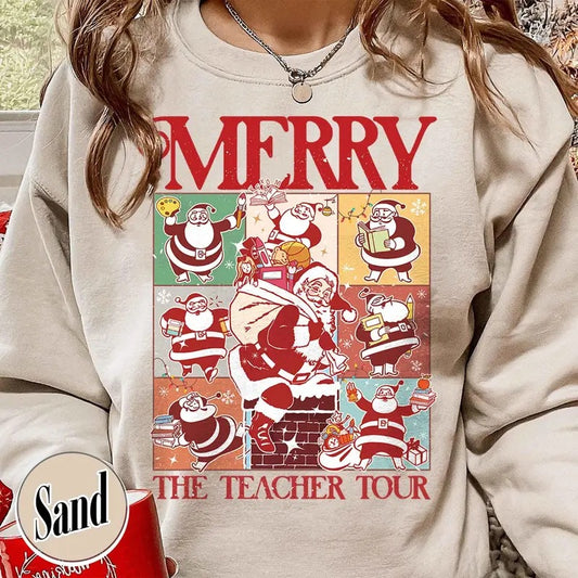 Christmas Teac.her E.ra Tour Sweatshirt,Merry Christmas,Sant.a Claus.e Tshirt,Christmas Teac.her Shirt,Sa.ntas Teach.ers Shirt,Teac.hers Day Gift T-shirts, Crewnecks, Hoodies – Gifts Suitable for Anyone
