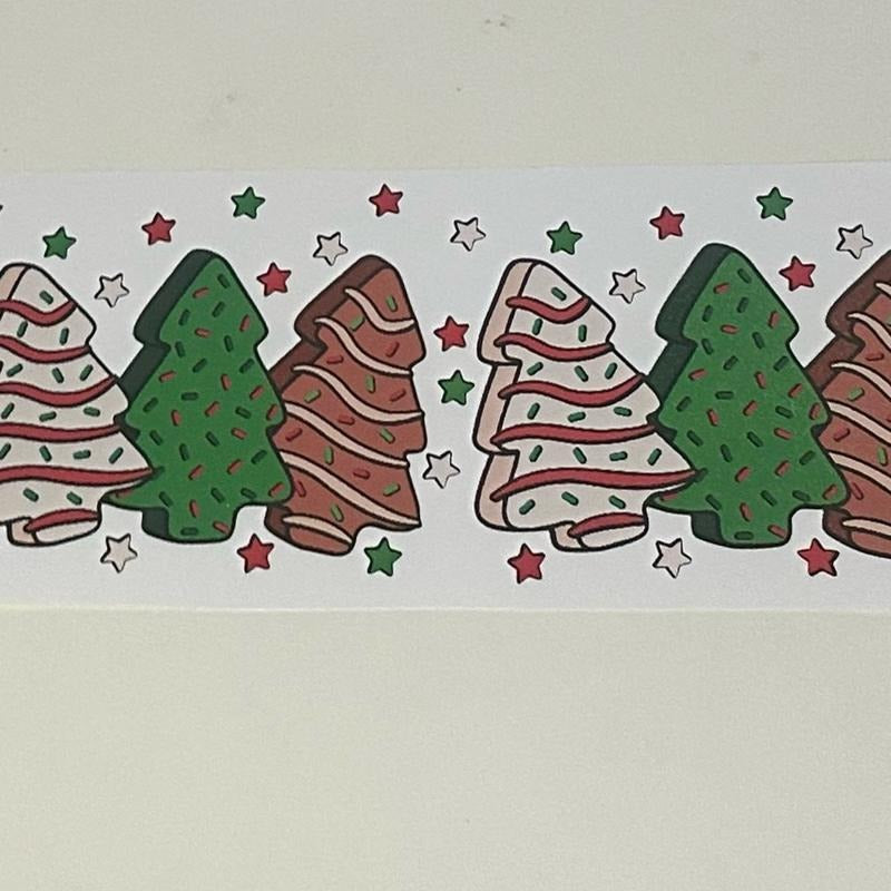 Christmas Tree Cake Vinyl Wrap for 16 oz glass T-Shirts, Hoodie, Sweatshirt | DripVista.com