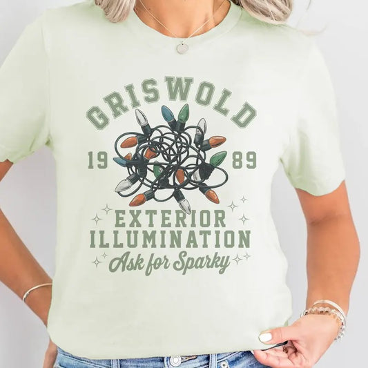 Christmas Vacation Classic Tee Sparky Christmas Vacation Sweatshirt Exterior Illumination Christmas Vacation Tshirt Funny Christmas Movie Top Christmas Vacation Movie Sweatshirt