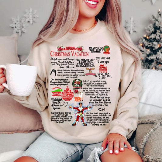 Christmas Vacation Rant Shirt, Christmas Vacation Quotes, Clark Griswold Sweatshirt, National Lampoons Vacation Sweatshirt, Family X-mas Tee Womenswear Clothing