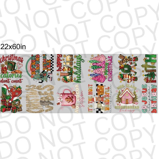Christmas Volume I DTF Pre-Made 22x60 Gang Sheet