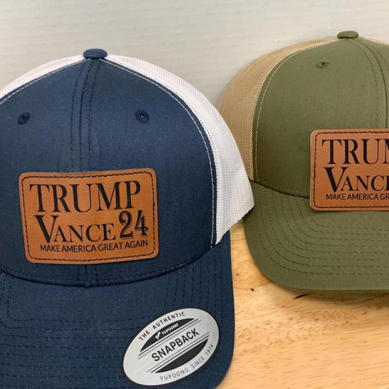 Vance TRUMP hat/TRUMP trucker hat 2024 /patch trucker hat/ father's day/ western hat/christmas/ Christmas gift T-Shirts,...