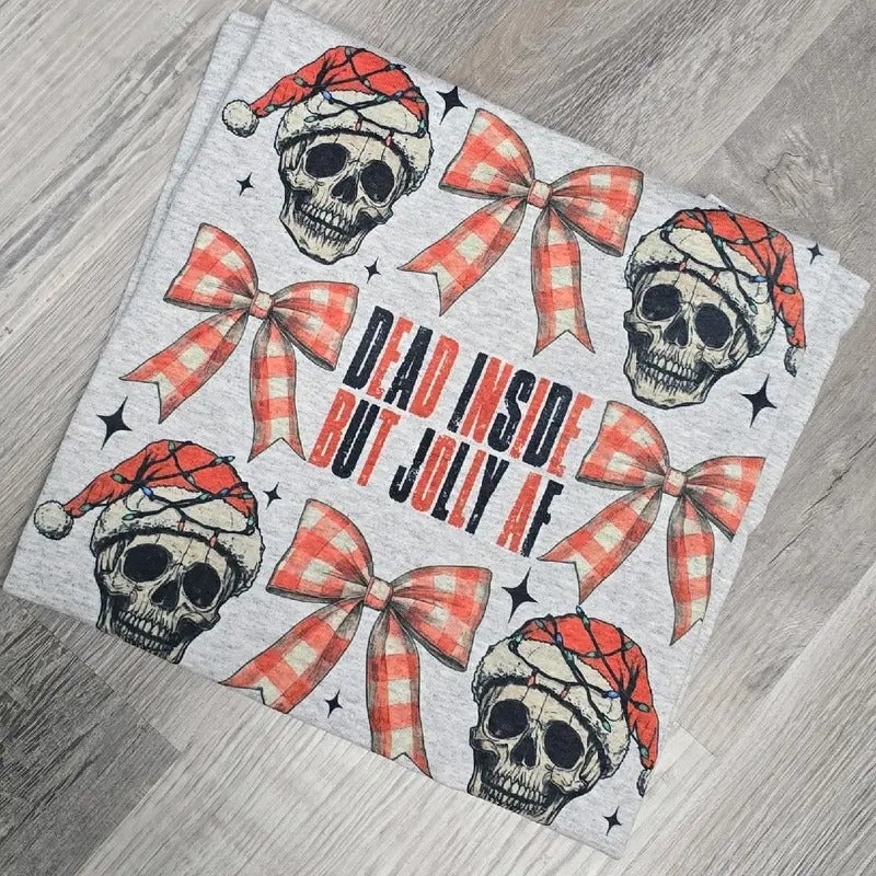 Christmas inside but Jolly Graphic Tee or Sweatshirt Hoodie | DripVista.com