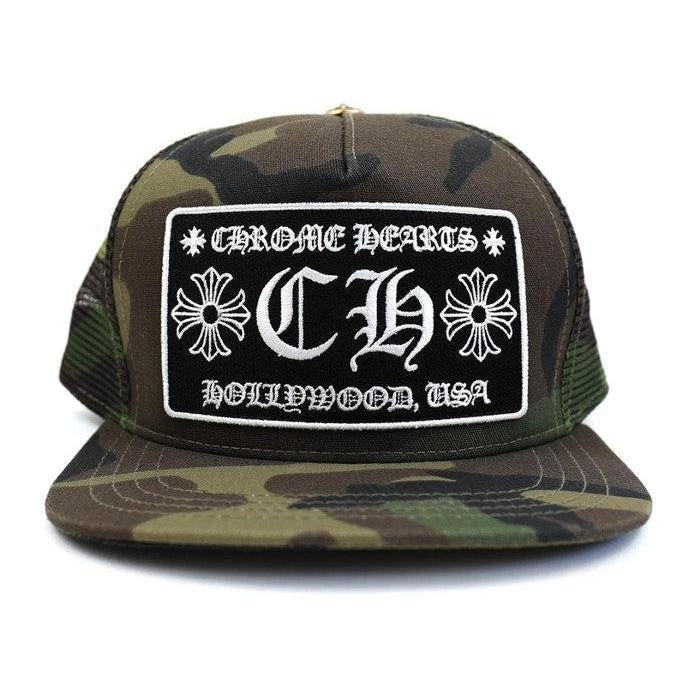 Chrome Hearts CH Hollywood Trucker Hat Camo