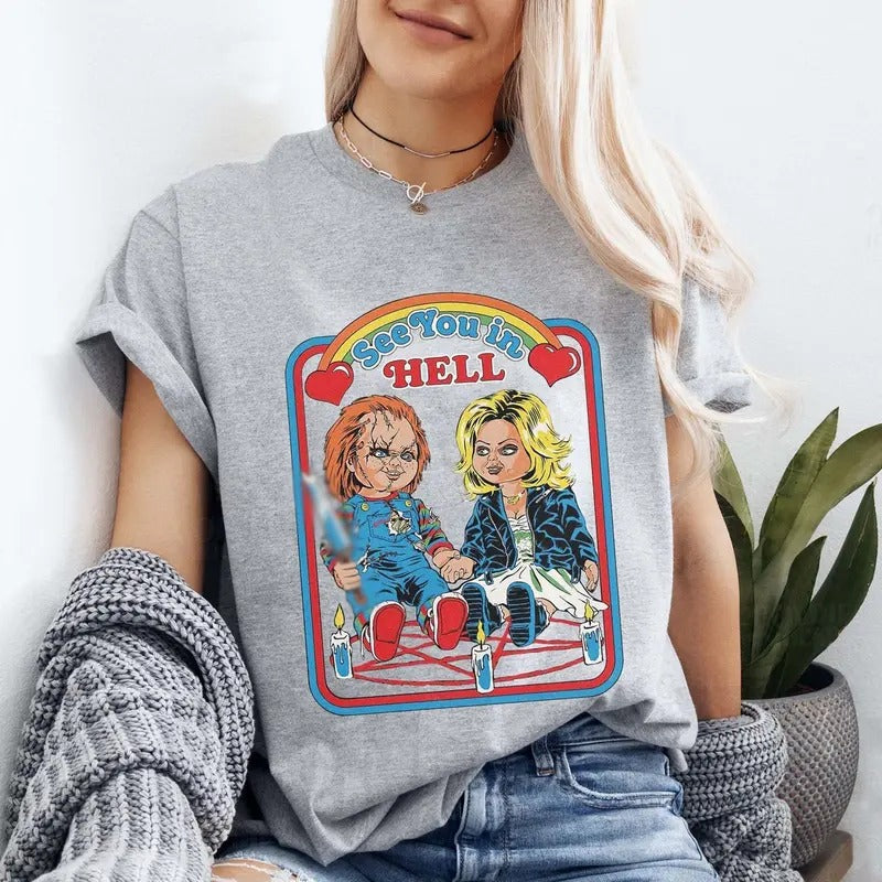 Chucky shirt, Bride FOG Chucky shirt, Chucky Gunpla brand Tiffany, Halloween shirt, Horror shirt Hoodie, Sweatshirt