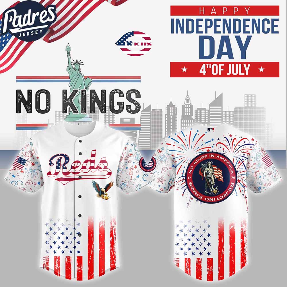 Cincinnati Reds MLB X The 4th Of July X Military Custom Baseball Jersey - Padres Jersey Oasis: Elevate Your Baseball Style Game